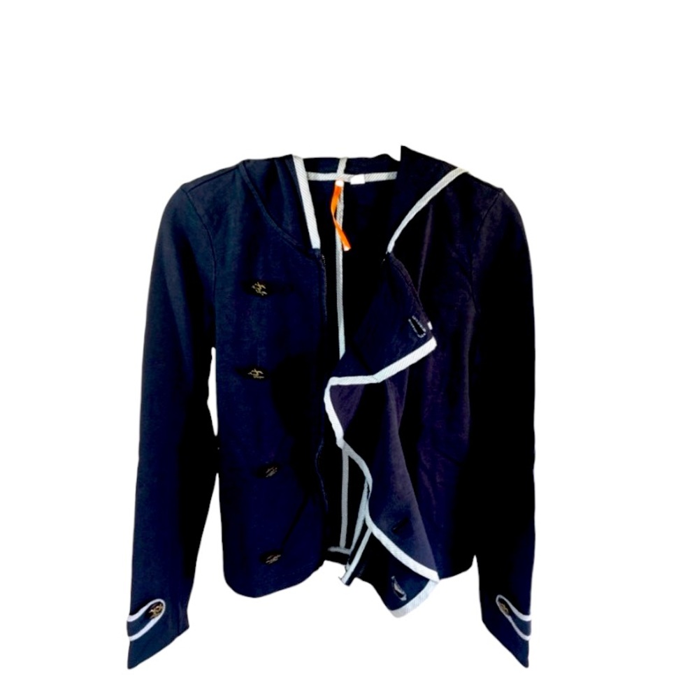 Anthropologie small hooded zip up jacket